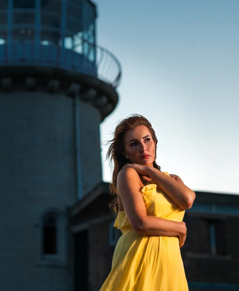 Flowy Yellow Dress Photoshoot at Belle Tout Lighthouse, Sussex, photo 2