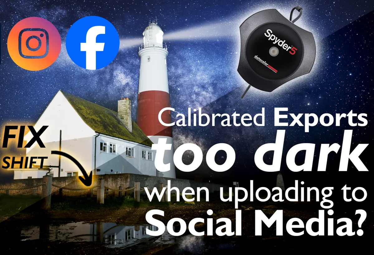 Lightroom exports too dark and contrasty when uploading to Instagram and Facebook after calibration? Here's the fix.
