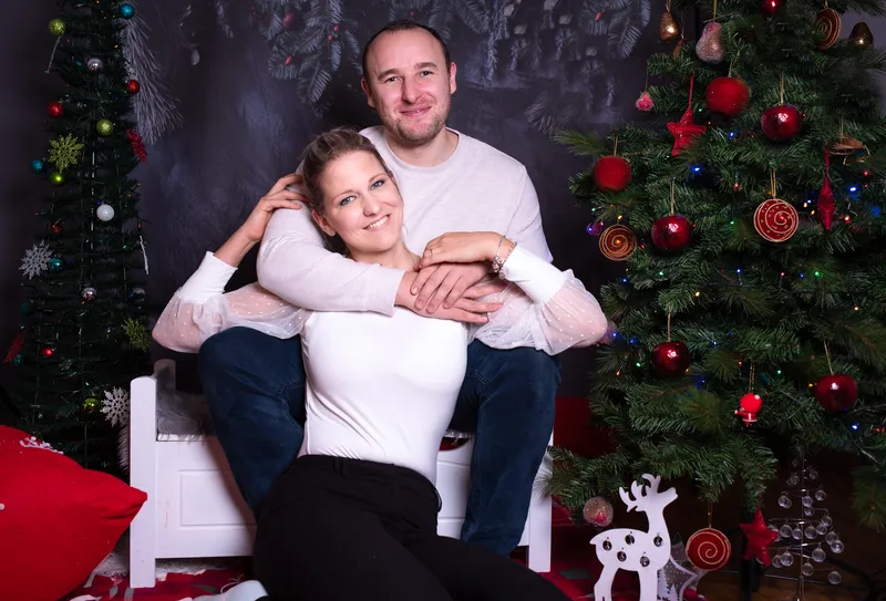 Christmas family portrait in Maidstone studio, photo 2