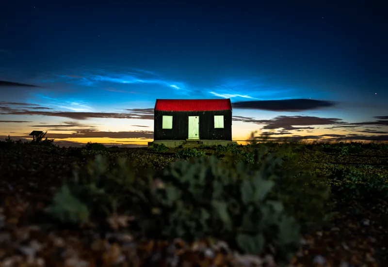 Noctilucent Clouds Red Roofed Hut, Rye