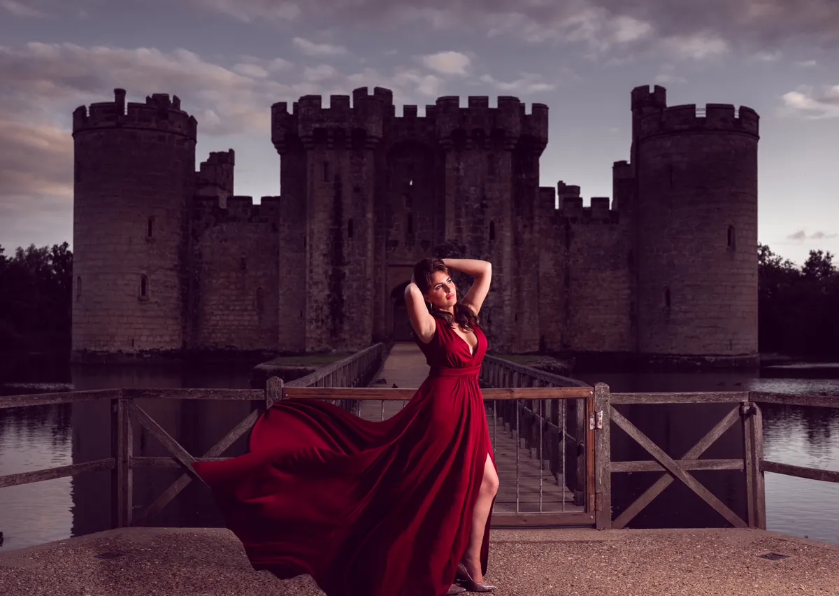 TFP Photoshoot at Bodiam Castle and first use of the outdoor Godox AD600 Strobe, photo 1
