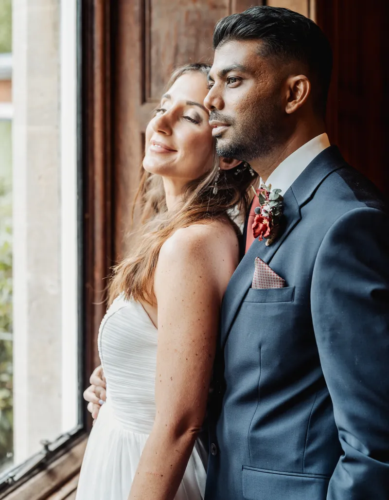 Couple by the window at Oakwood House