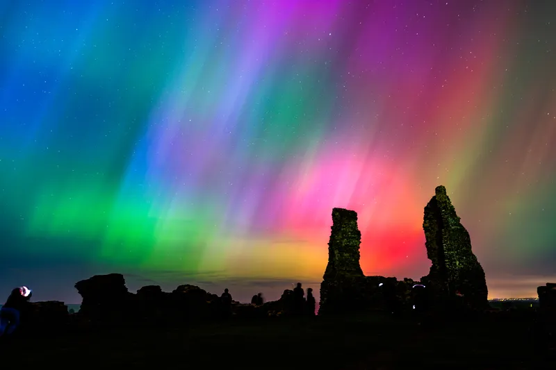 Reculver Towers Northern Lights