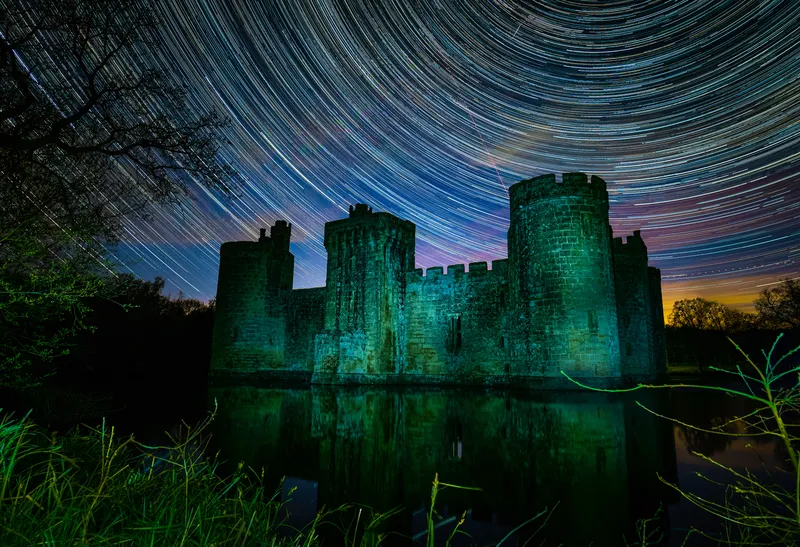 Star Trails Bodiam Castle