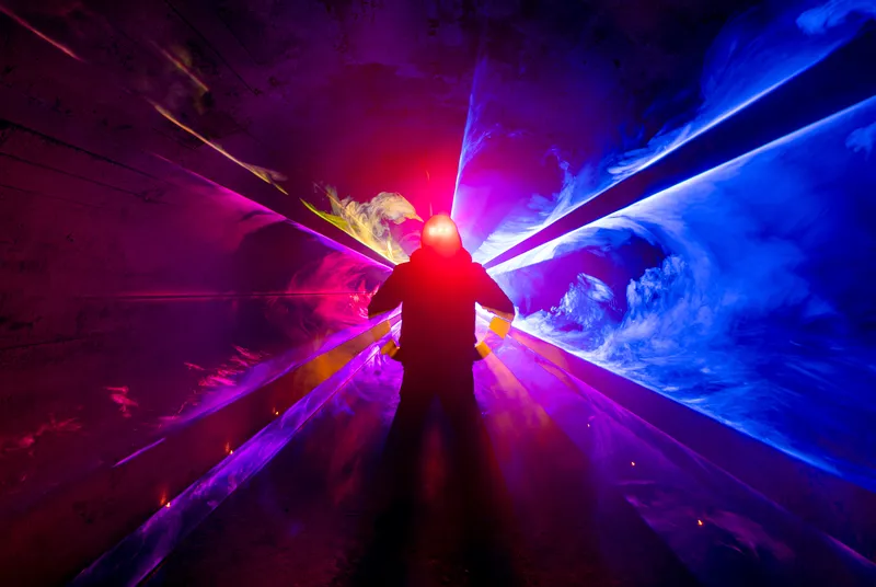 Light painting Tunnel