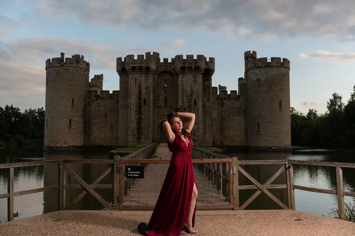 TFP Photoshoot at Bodiam Castle and first use of the outdoor Godox AD600 Strobe, photo 3