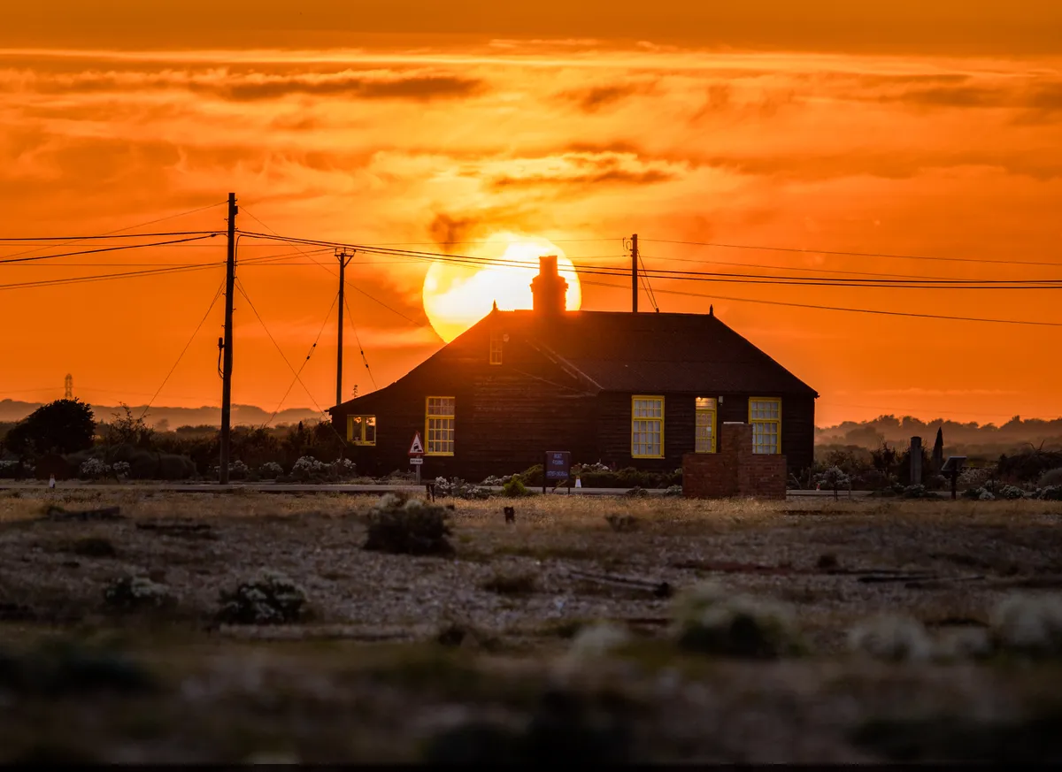 Sunset photography at Dungeness, Kent., photo 1