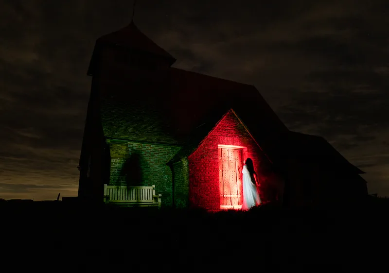 Light painting St Thomas Becket 3